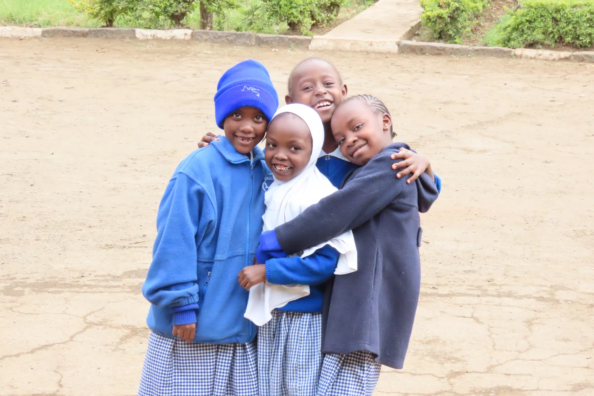 Group of school children at an inclusive school in Nairobi, Kenya